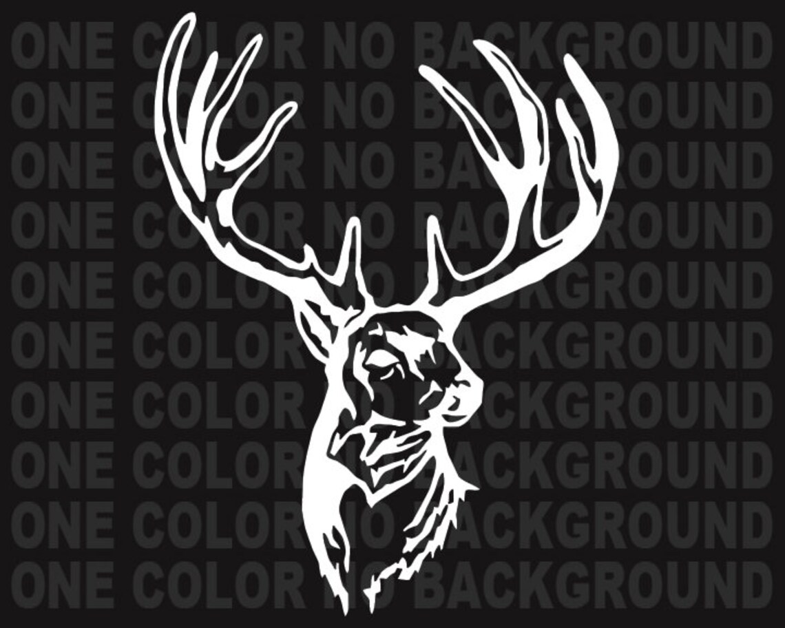 2 WHITETAIL DEER BUCK Decals Stickers Bogo for Car Truck Etsy