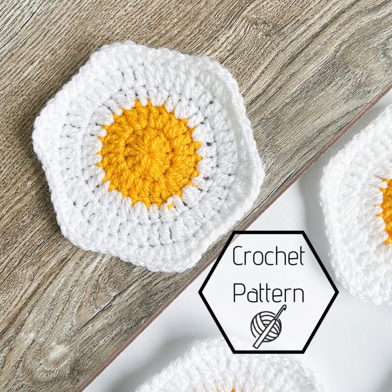 Egg Coaster Crochet Pattern Easy Crochet Pattern. Etsy