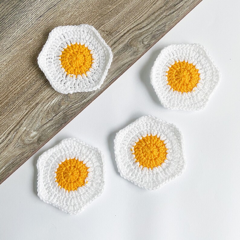 Egg Coaster Crochet Pattern Easy Crochet Pattern. Etsy