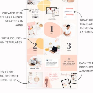 Launch Instagram Puzzle Template Instagram Puzzle Layout Canva Instagram Post Grid Templates IG for Course Creators & Business Coaches image 5