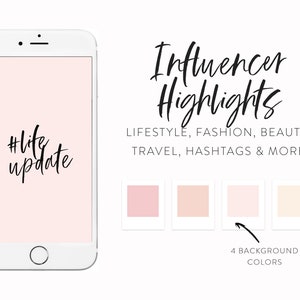 Instagram Highlight Icons for Influencers & Bloggers Instagram Highlight Cover Icons Calligraphy Instagram Template Highlight Icons image 3