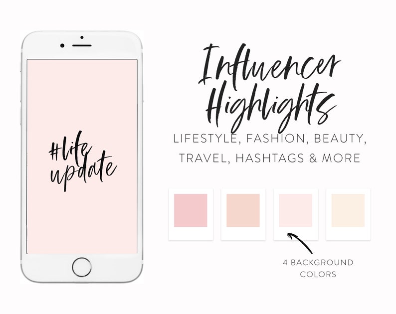 Instagram Highlight Icons for Influencers & Bloggers Instagram Highlight Cover Icons Calligraphy Instagram Template Highlight Icons image 3