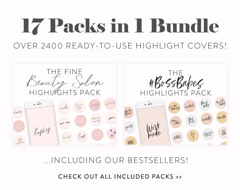 2460 Handwritten Instagram Story Highlight Covers Bundle Instagram Cover Icons IG Text Story Icons Instagram Templates Business image 2