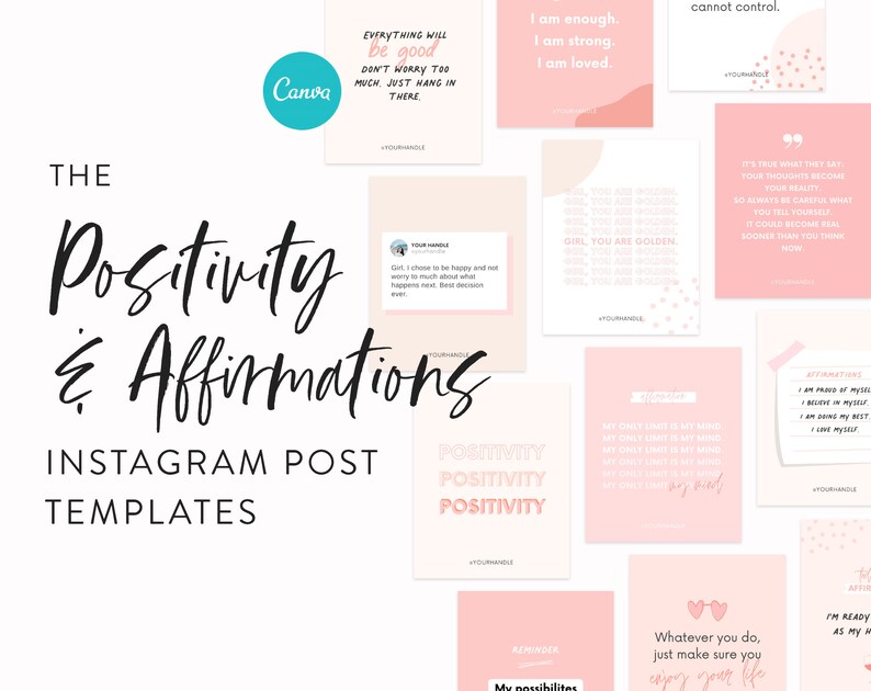 Engagement Boost Bundle for Instagram 300 Canva Posts, Story & Puzzle Templates Instagram Templates for Creators and Coaches zdjęcie 8