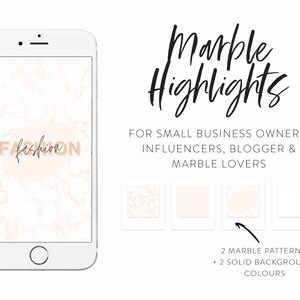Gold Marble Instagram Highlight Icons Pack for Small Business & Bloggers Instagram Story Icons Handwriting Instagram Story Highlights image 2