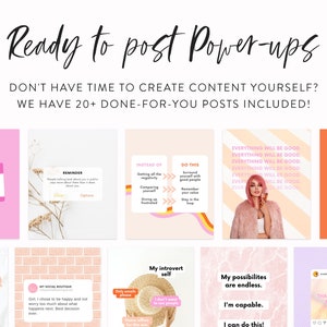 Engagement Power Instagram Templates Canva Templates for Instagram Posts & Carousels Blogger, Coach, Small Business Post Template image 6