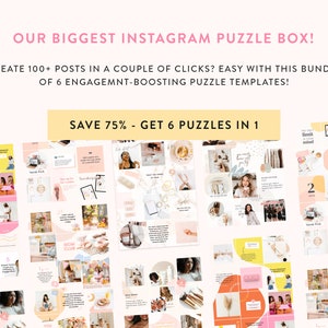 Launch Instagram Puzzle Template Instagram Puzzle Layout Canva Instagram Post Grid Templates IG for Course Creators & Business Coaches image 3