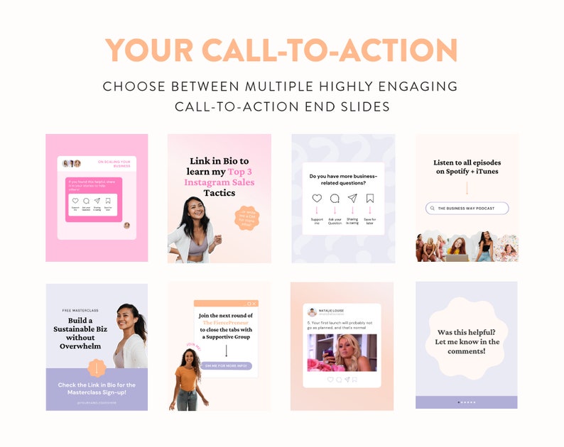 Post di carosello di coinvolgimento su Instagram Modelli di post di carosello senza soluzione di continuità di Canva Potere del marketing Instagram Small Biz per coach e creatori immagine 6