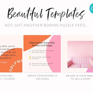 Engagement Power Instagram Puzzle Instagram Puzzle Feed Post Template Canva Puzzle Grid Layout Templates Instagram Engagement Power image 4
