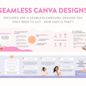 Instagram Engagement Carousel Posts Canva Seamless Carousel Post Templates Instagram Small Biz Marketing Power for Coaches & Creators image 2