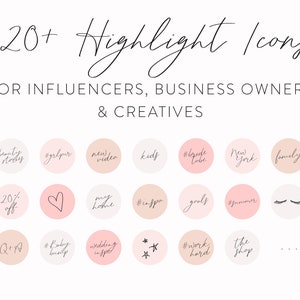 Fine Handwritten Instagram Highlights 120 Instagram Text Highlights Instagram Text Icons Instagram Templates Highlight Cover Icons image 2