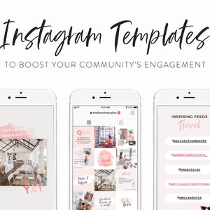 Instagram Templates for More Engagement NEW UPDATE Instagram - Etsy