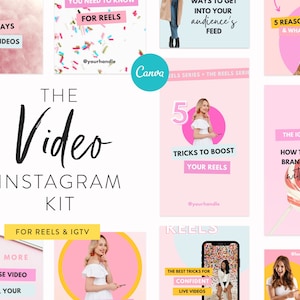 Engagement Boost Bundle for Instagram 300 Canva Posts, Story & Puzzle Templates Instagram Templates for Creators and Coaches zdjęcie 5