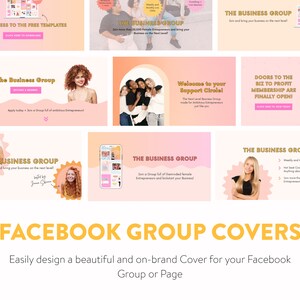 Marketing Pack for Facebook Canva Templates for Facebook Posts & Cover Banners Social Media Marketing for Small Biz and Content Creators image 4