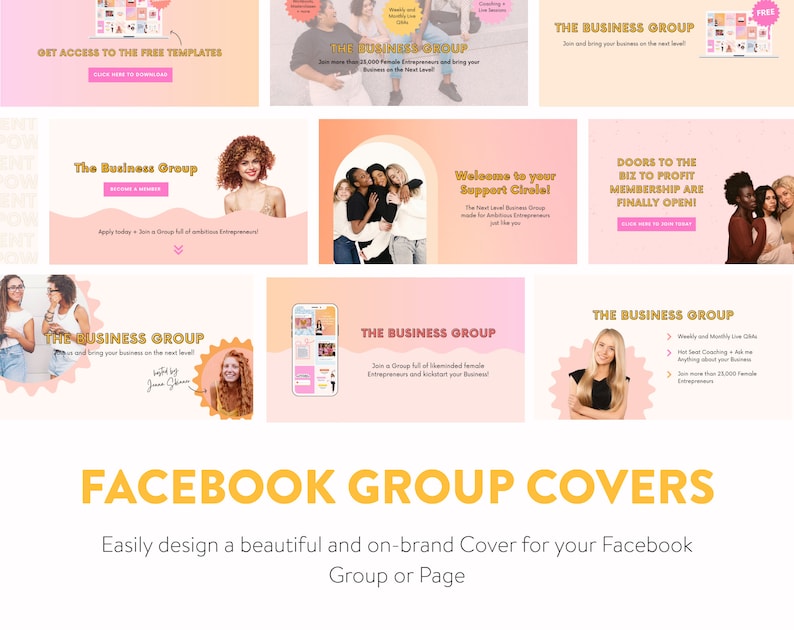 Marketing Pack for Facebook Canva Templates for Facebook Posts & Cover Banners Social Media Marketing for Small Biz and Content Creators image 4