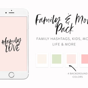 Family Instagram Highlights 190 Instagram Icons as Highlight Covers Highlights Icons for Moms and Family Bloggers Handwritten Icons image 3