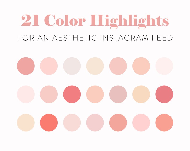 Solid Apricot Instagram Icons 25 Instagram Highlight Icons Instagram Color Highlights Patterns and Abstract Shapes IG Story Covers image 2