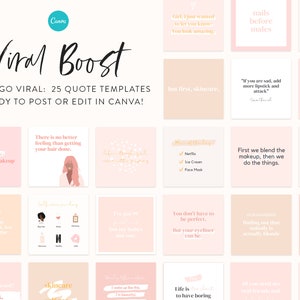 Beauty Instagram Template Kit Instagram Story Templates for Canva Instagram Posts for Hair Stylists, Makeup Artists, Brow Lash Artists image 5