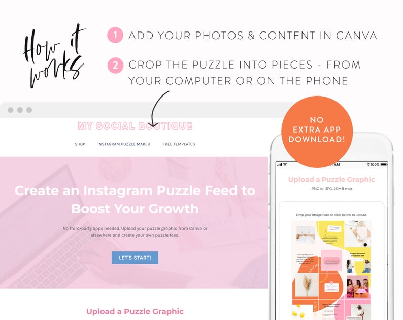 Engagement Power Instagram Puzzle Instagram Puzzle Feed Post Template Canva Puzzle Grid Layout Templates Instagram Engagement Power image 7