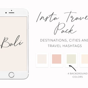 Fine Instagram Highlights for Travel Blogger Handwriting Instagram Story Text Icons Typography IG Story Highlights & Instagram Icons image 3