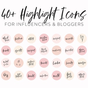 Instagram Highlight Icons for Influencers & Bloggers - Etsy