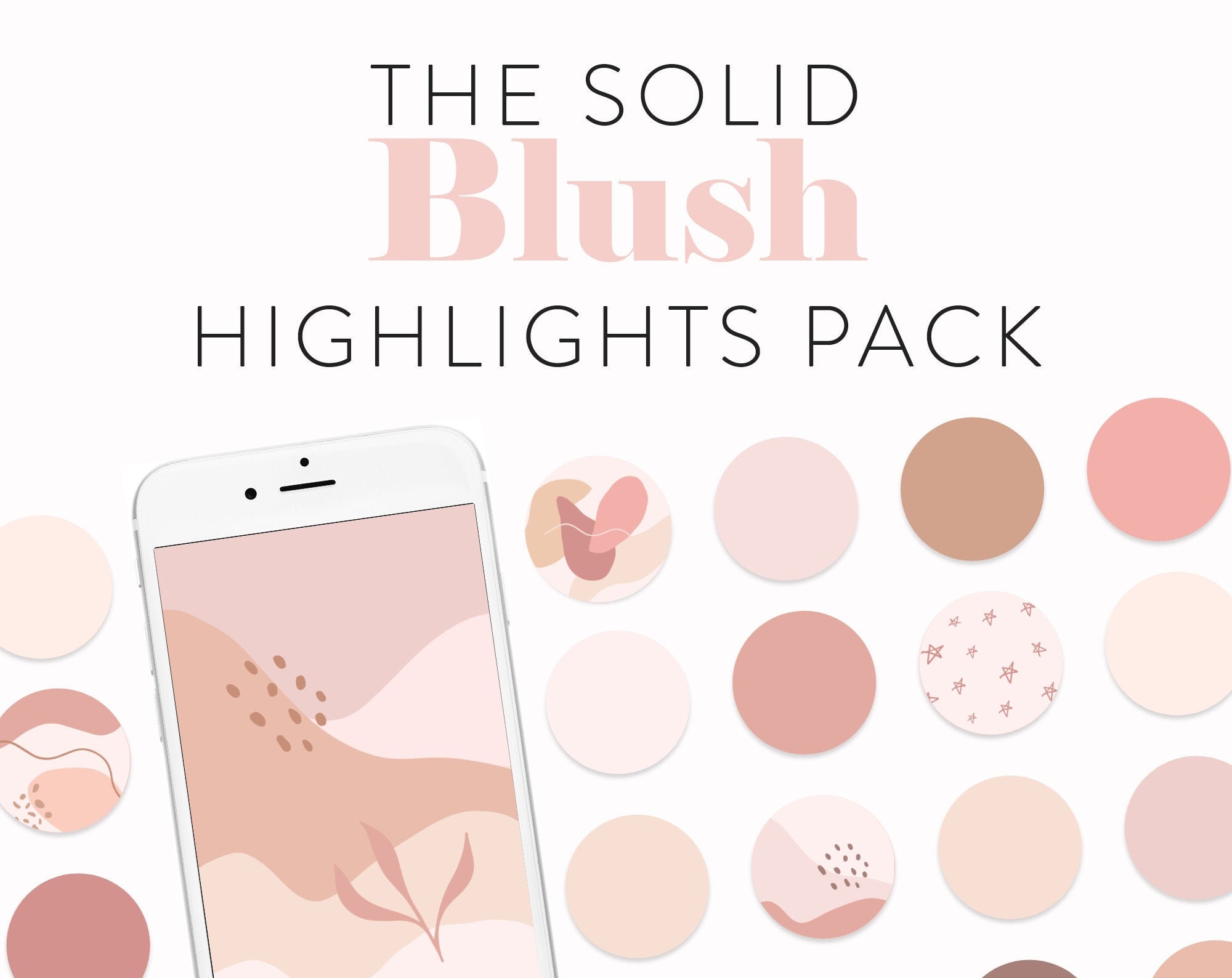 Blush Instagram Icons Set 25 Instagram Highlight Icons Etsy
