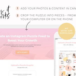 Launch Instagram Puzzle Template Instagram Puzzle Layout Canva Instagram Post Grid Templates IG for Course Creators & Business Coaches image 9