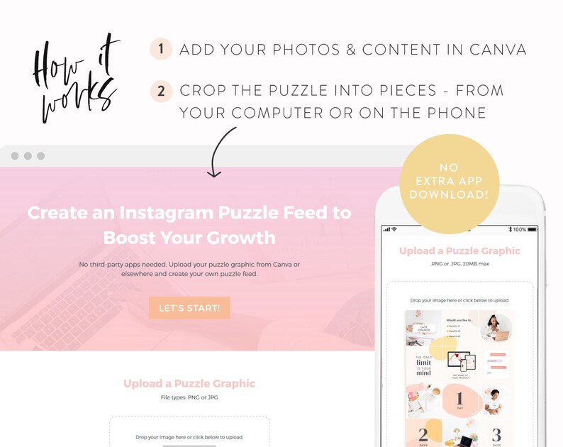 Launch Instagram Puzzle Template Instagram Puzzle Layout Canva Instagram Post Grid Templates IG for Course Creators & Business Coaches image 9