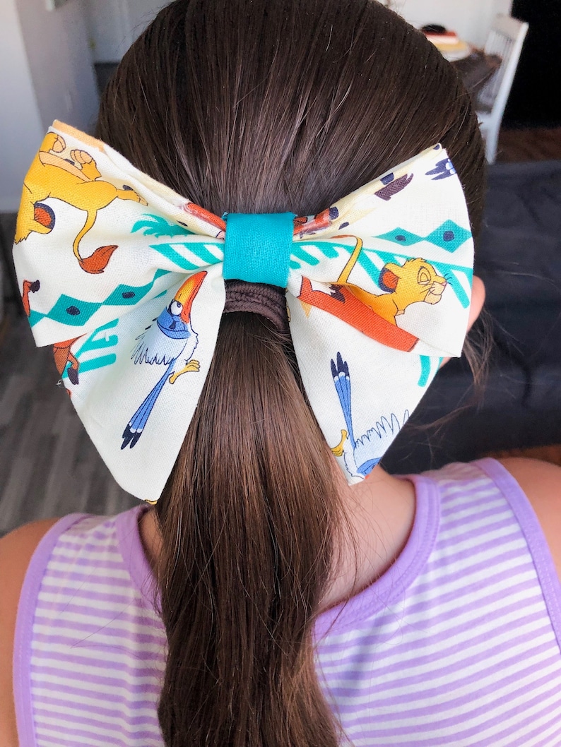 Lion King Sailor Bow Lion King Bow Hair Bow for Girls Cute Etsy