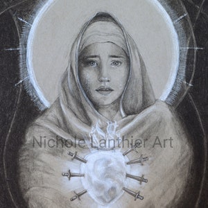 Our Lady of Sorrows Art Print | Virgin Mary Art | Mater Dolorosa Art ...