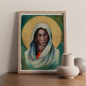 Black Madonna Art Print | Black Mary | Virgin Mary Art | Catholic Art | , Catholic gift, Catholic gift