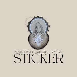Our Lady of Sorrows Vinyl Sticker, Catholic Sticker, Mary Sticker, Catholic gift