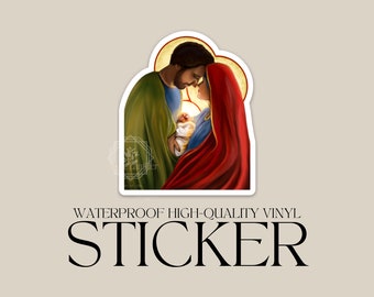Holy Family Sticker, Catholic Sticker, Catholic gift