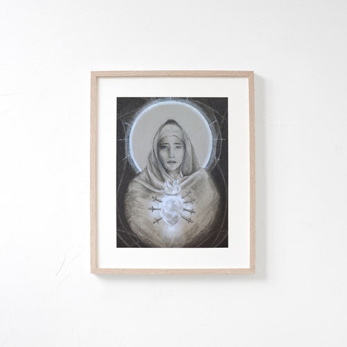 Our Lady of Sorrows Mater Dolorosa Catholic Fine Art Print - Etsy