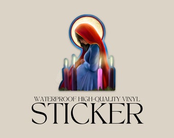Advent Vinyl Sticker, Catholic Sticker, Christmas Sticker, Catholic gift