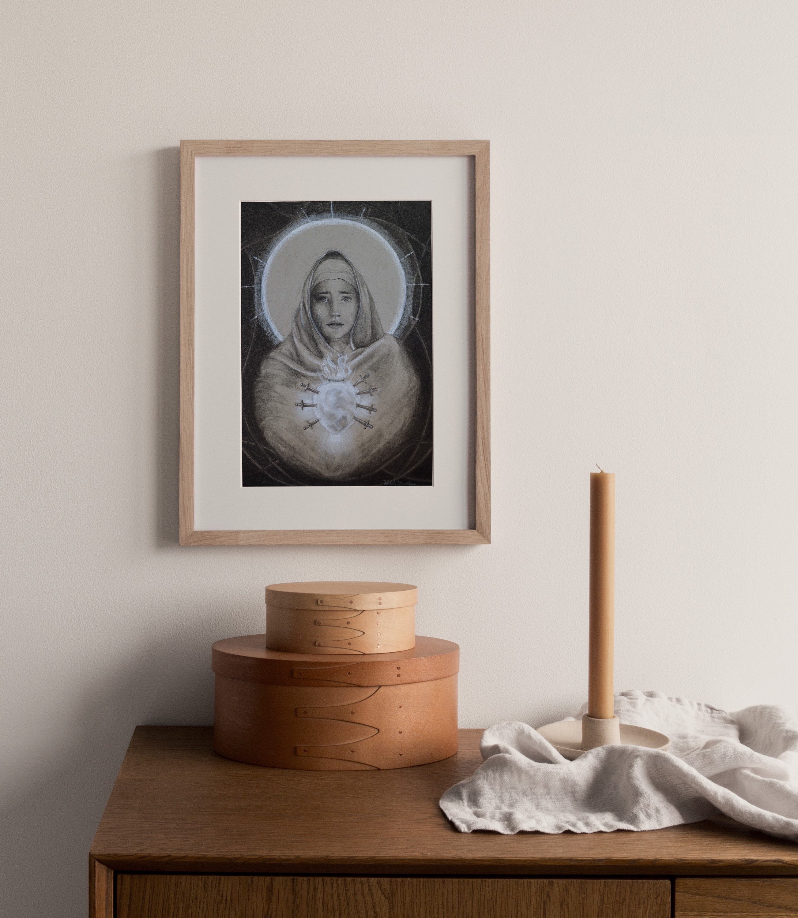 Our Lady of Sorrows Art Print | Virgin Mary Art | Mater Dolorosa Art ...