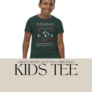 Kids Christmas Short Sleeve Tee, Catholic Christmas, Holy Family Tee, Catholic gift