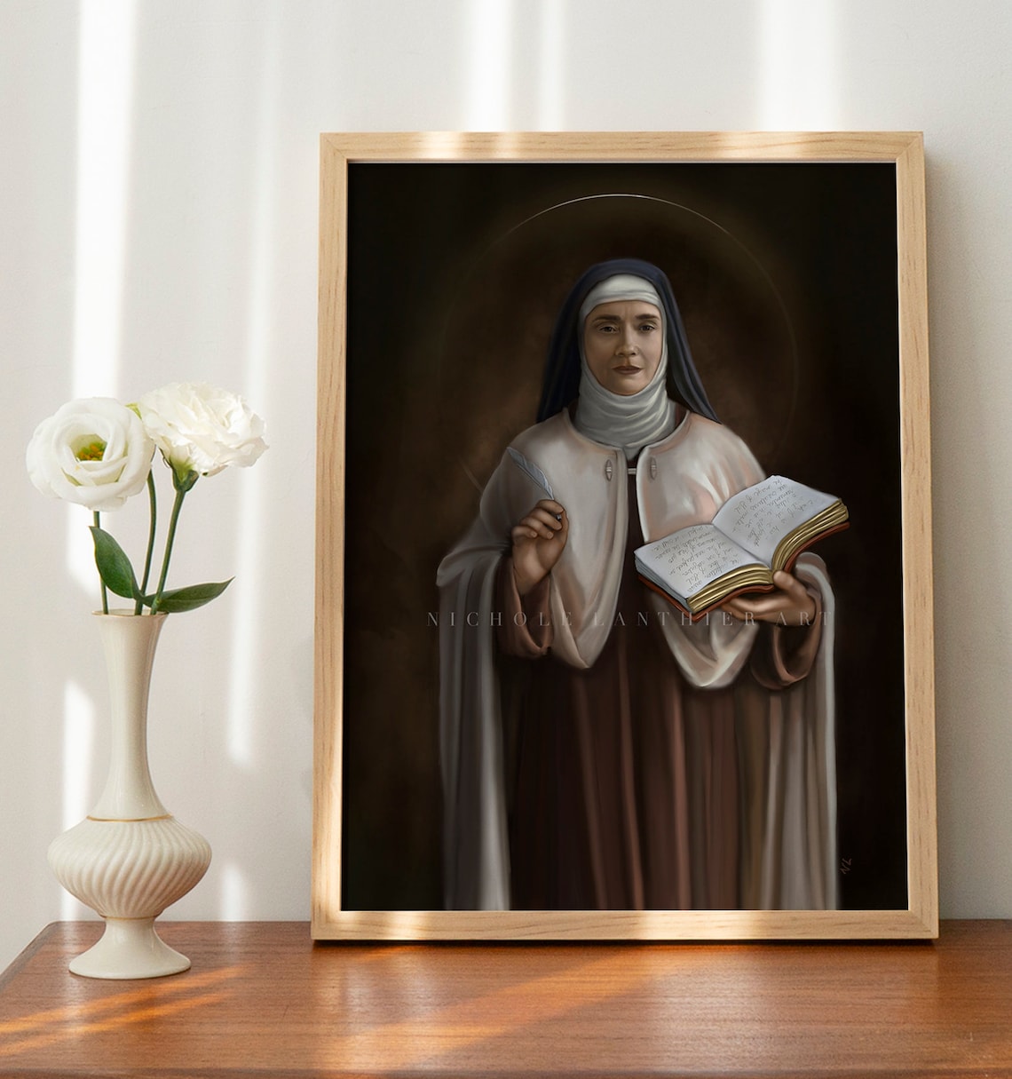 St. Teresa of Avila Art Print, Catholic Art, Saint Art, Catholic Gift ...