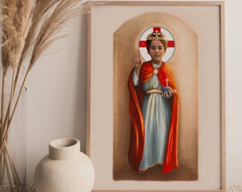 Child Jesus Art Print, Catholic Art, Jesus Art, Baby Jesus Art, Catholic gift, Catholic gift
