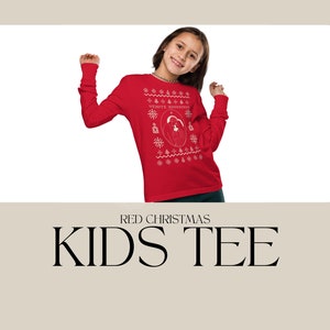 Kids Christmas Long-Sleeved Tee, Catholic gift
