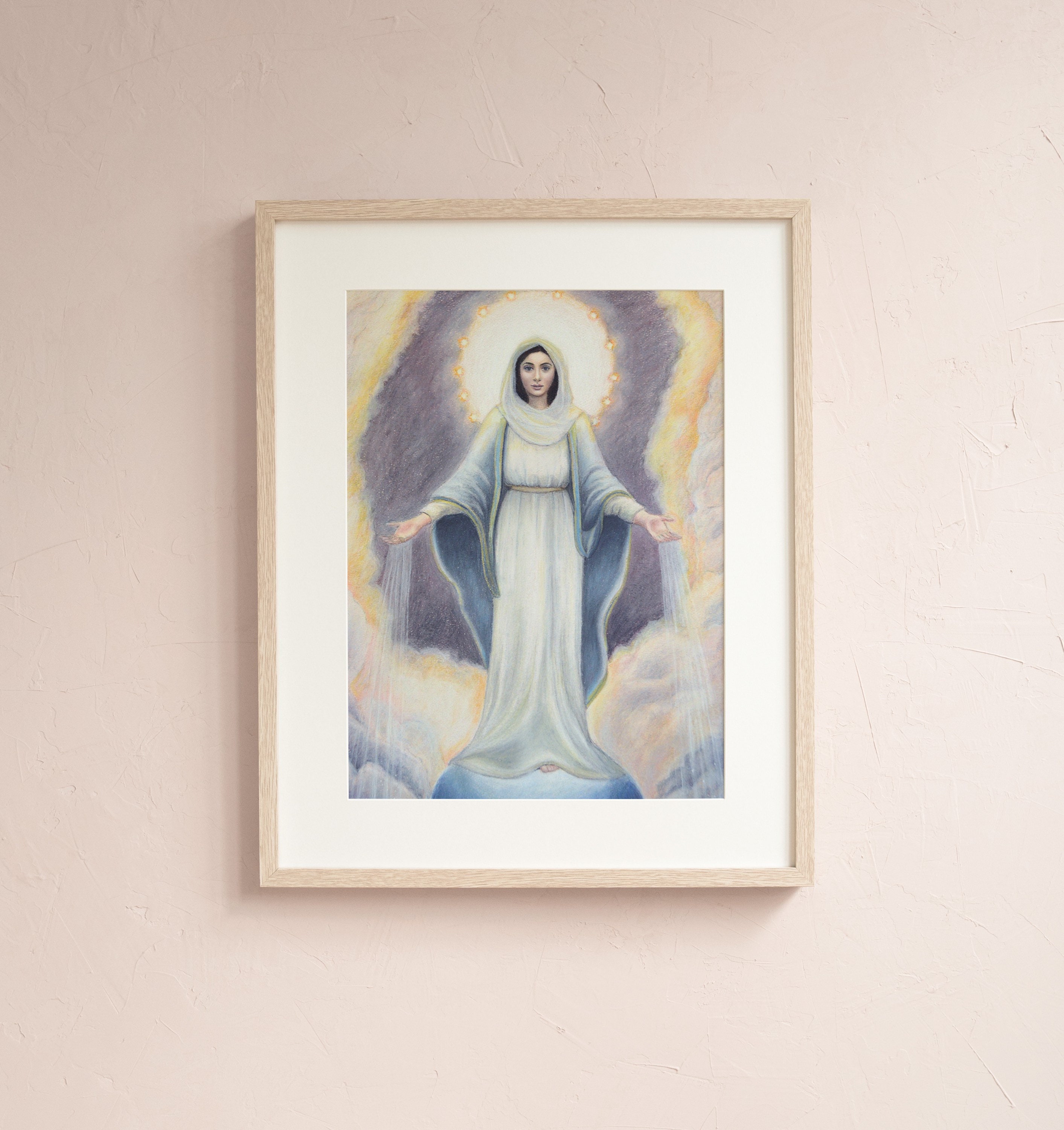 134 Frame Our Lady of Grace 12x16 Framed Canvas