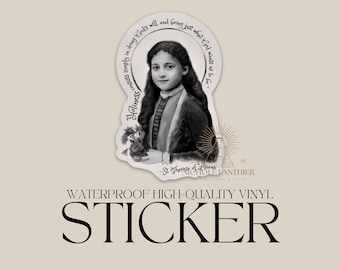 St. Therese Sticker, Therese of Lisieux, Catholic Sticker, Catholic gift, Catholic decal, Catholic gift