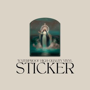 Star of The Sea Vinyl Sticker Catholic Sticker, Catholic gift, Catholic decal, Catholic gift