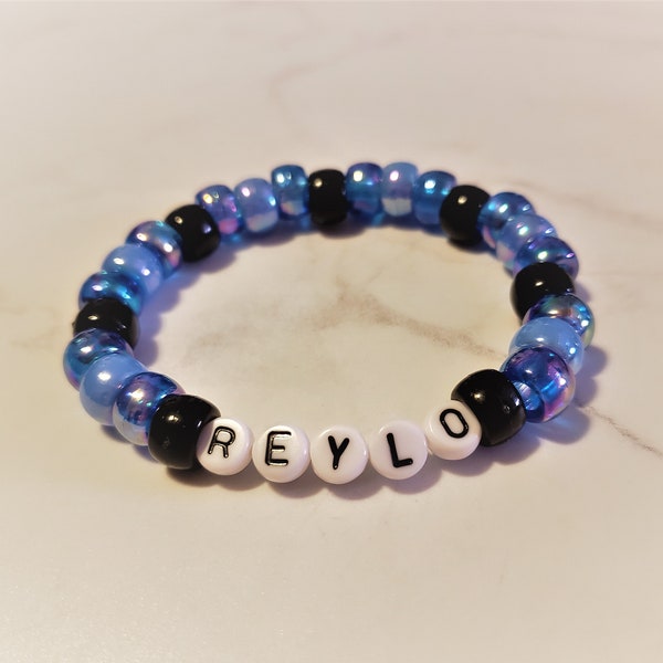 Reylo Stretch Bead Bracelet | TLJ Jewelry | Blue Kandi Bracelet | Geeky Ship