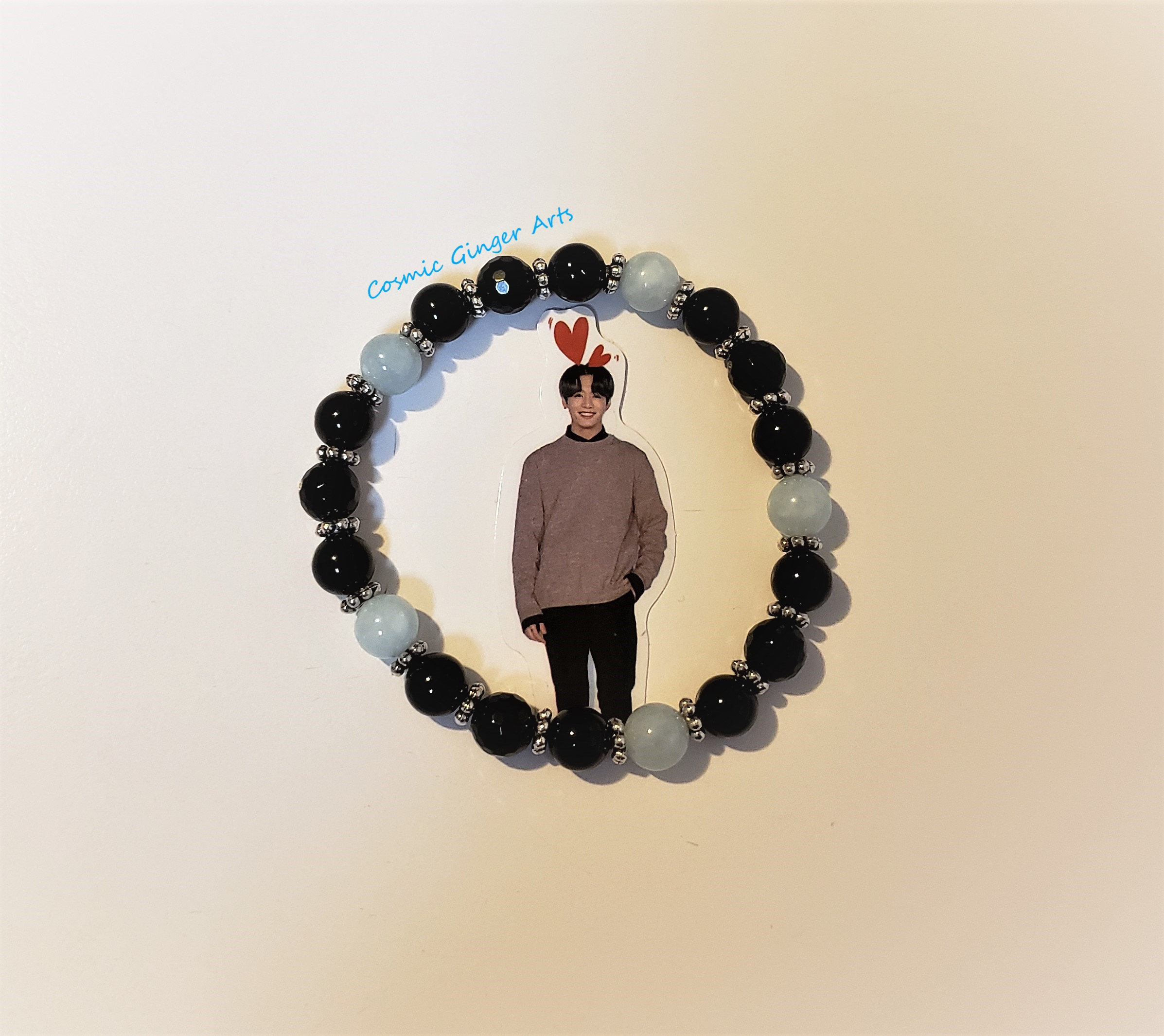 ☆ONE ENOUGH☆Gemstones With Chain Bracelet BTS愛用 男女兼用 org.jpg