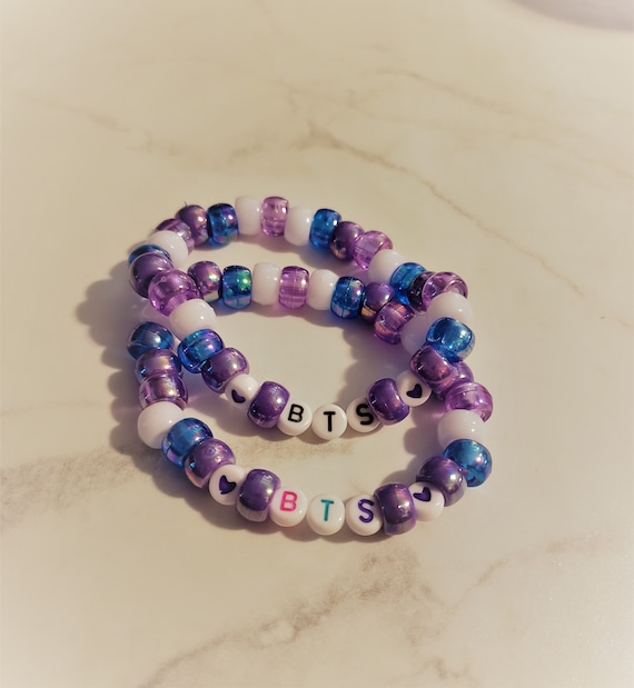 BTS Stretch Bead Bracelet | Bangtang Jewelry | Ponybead Kpop