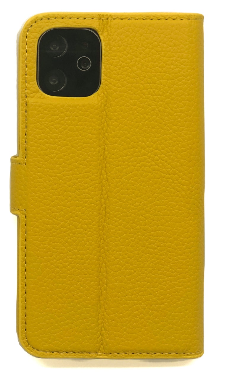 Full Leather Covered Magnetic Detachable Wallet Case in Yellow by Dutchic 6.1 Apple iPhone 11