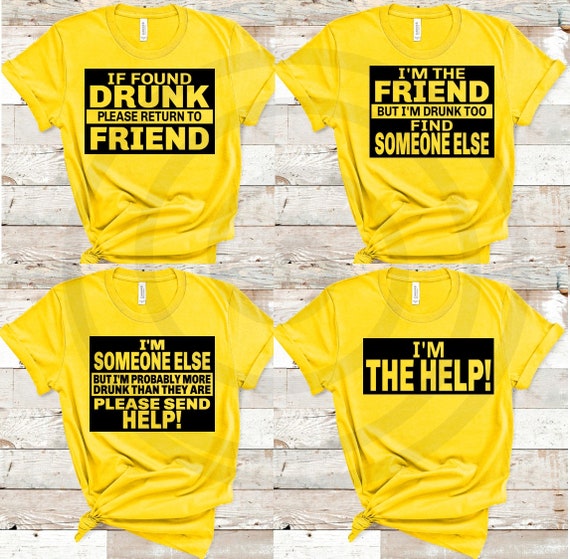 If Found Drunk Please Return To Friend T-Shirt, Drunk Friend Shirt, Friends Matching, Bachelorette Funny Shirt