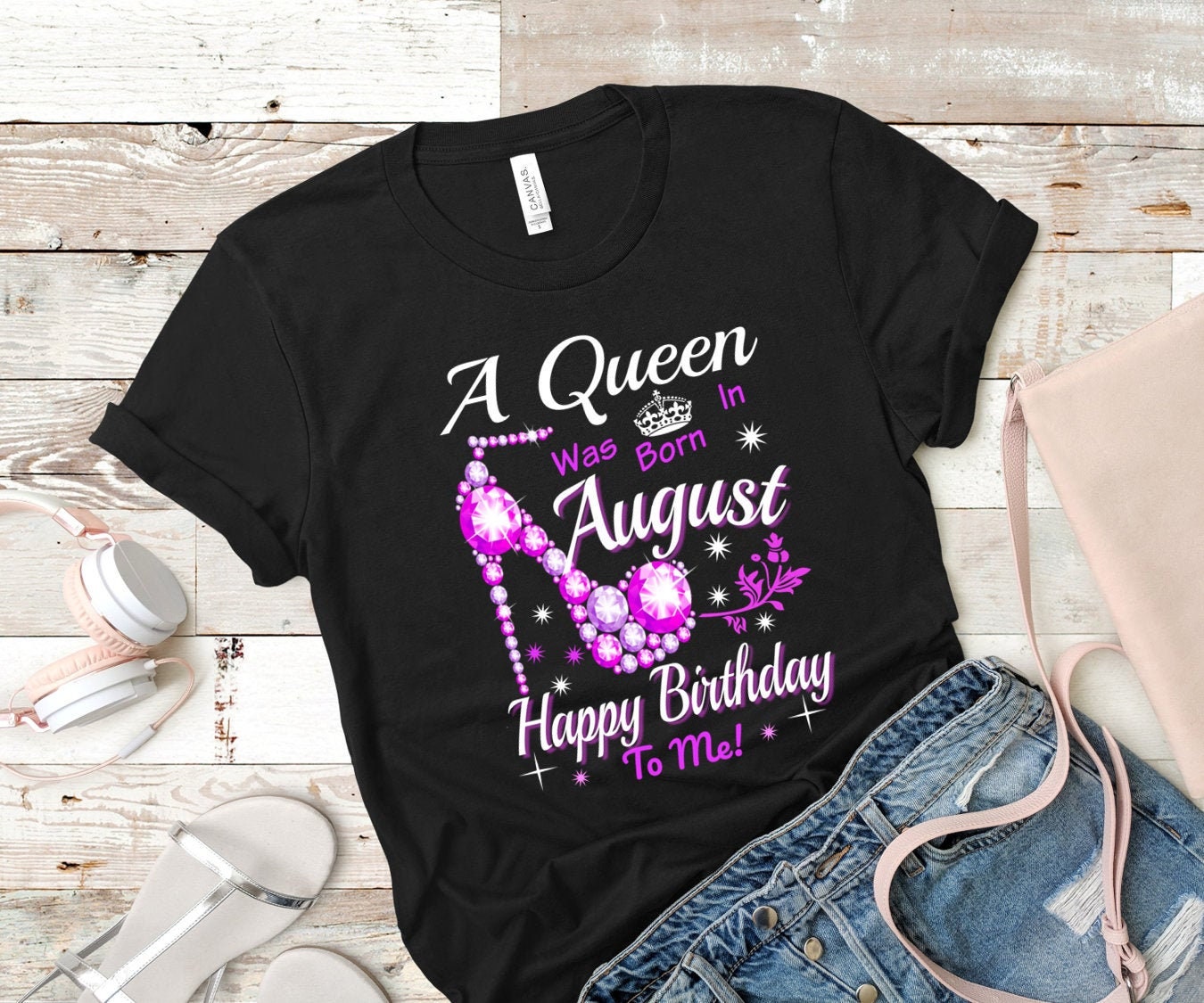 A queen was born in august shirt Clearance