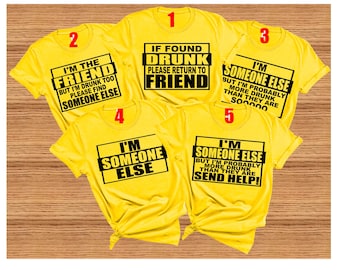 Matching Girls Trip Shirts: Funny Group Vacation Tees